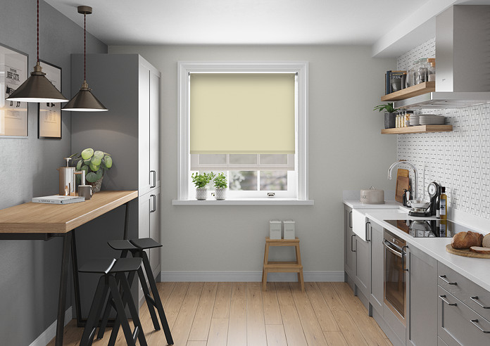 Rimini (Blackout), Ecru & Texen Truffle - Double Roller Blind - Image 5